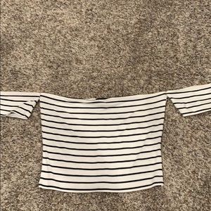striped crop top